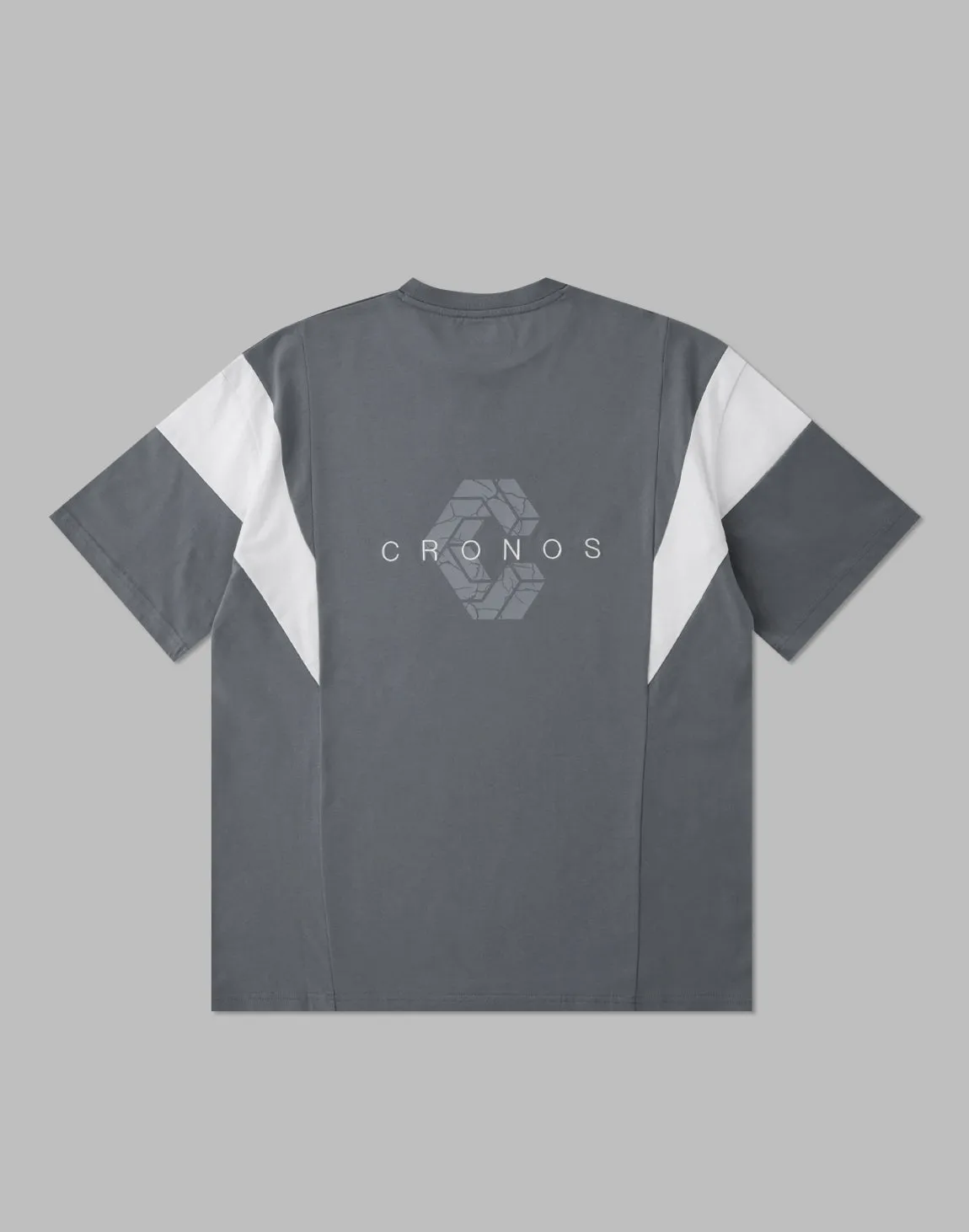 CRONOS BACK LOGO OVERSIZE T-SHIRTS【D.GRAY】