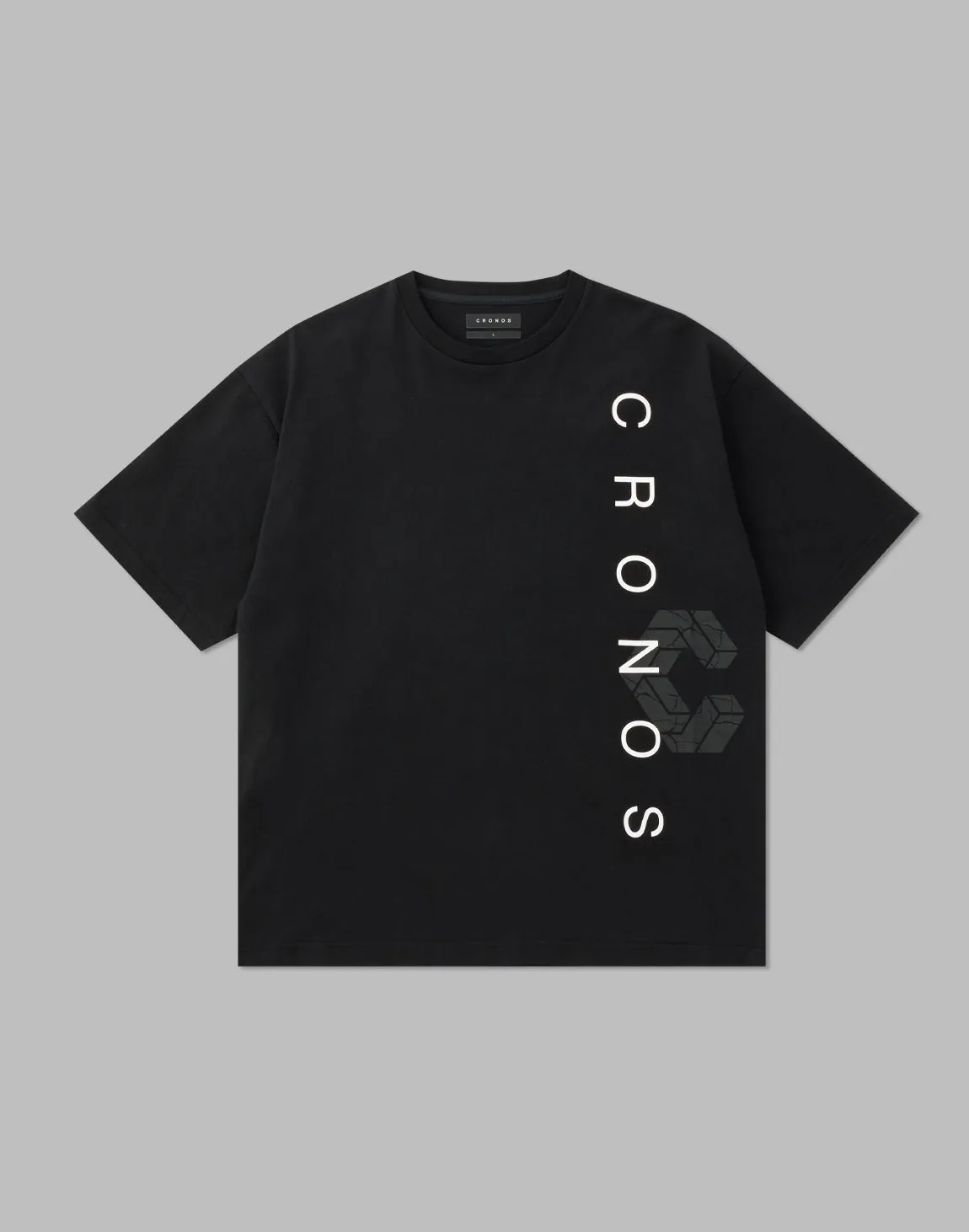CRONOS LOGO OVERSIZE T-SHIRTS【BLACK×WHITE】