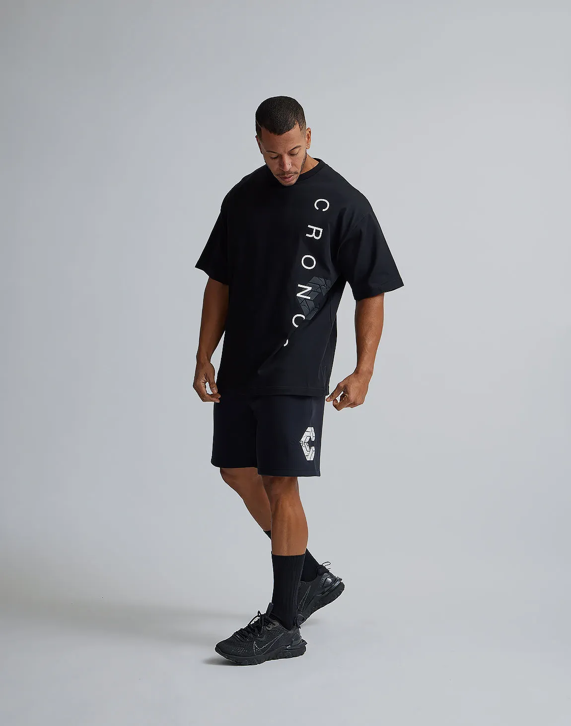 CRONOS LOGO OVERSIZE T-SHIRTS【BLACK×WHITE】
