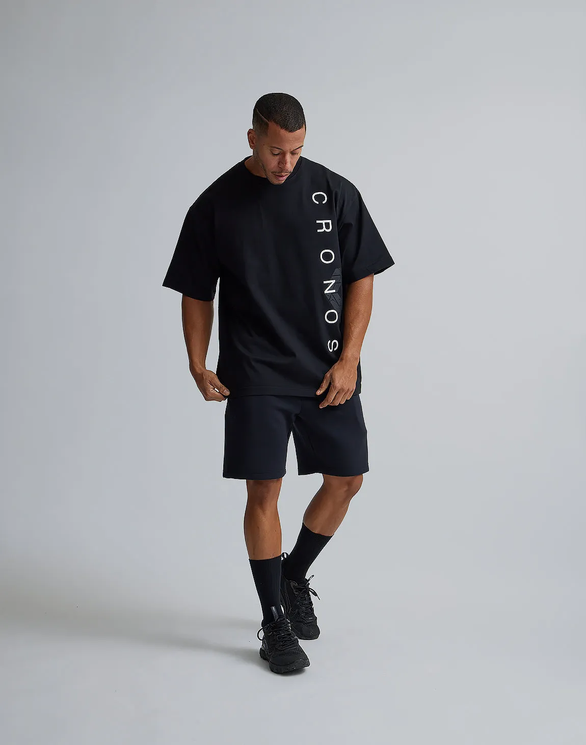 CRONOS LOGO OVERSIZE T-SHIRTS【BLACK×WHITE】