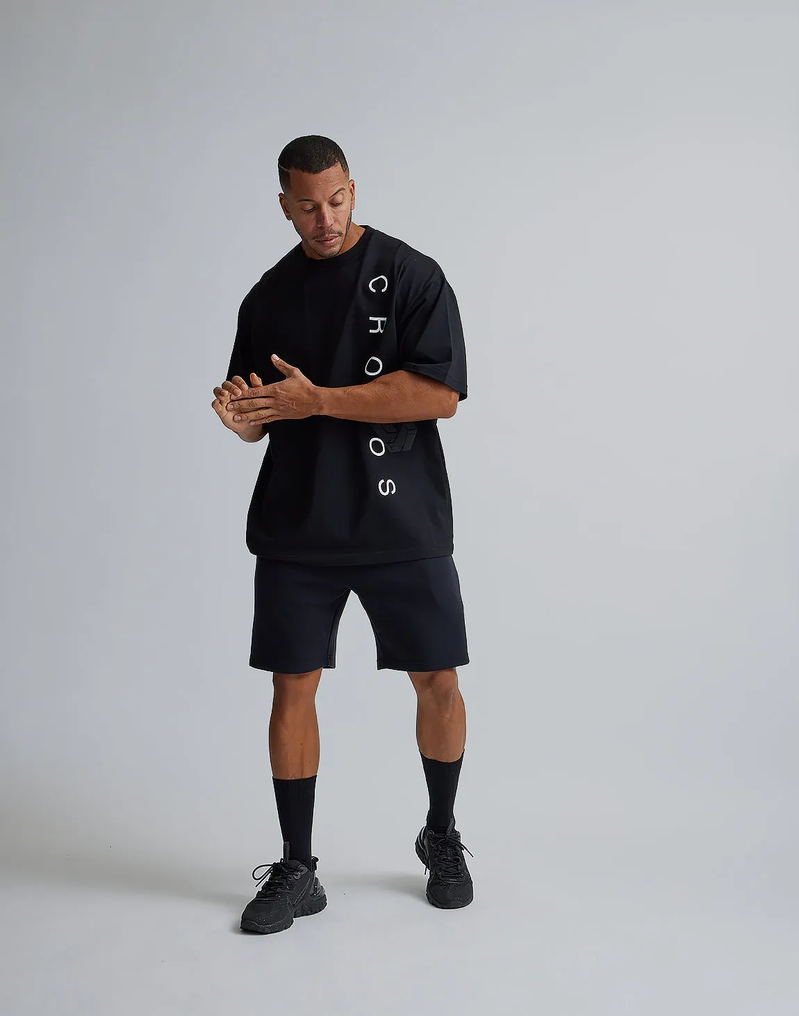 CRONOS LOGO OVERSIZE T-SHIRTS【BLACK×WHITE】