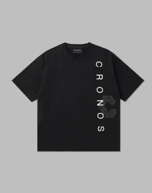 CRONOS LOGO OVERSIZE T-SHIRTS【BLACK×WHITE】