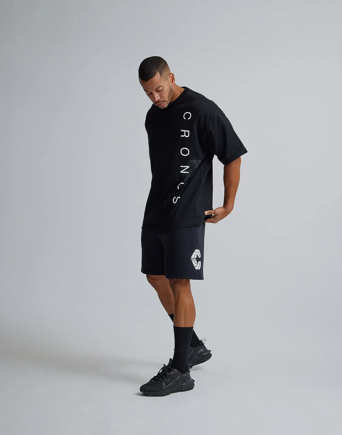 CRONOS LOGO OVERSIZE T-SHIRTS【BLACK×WHITE】