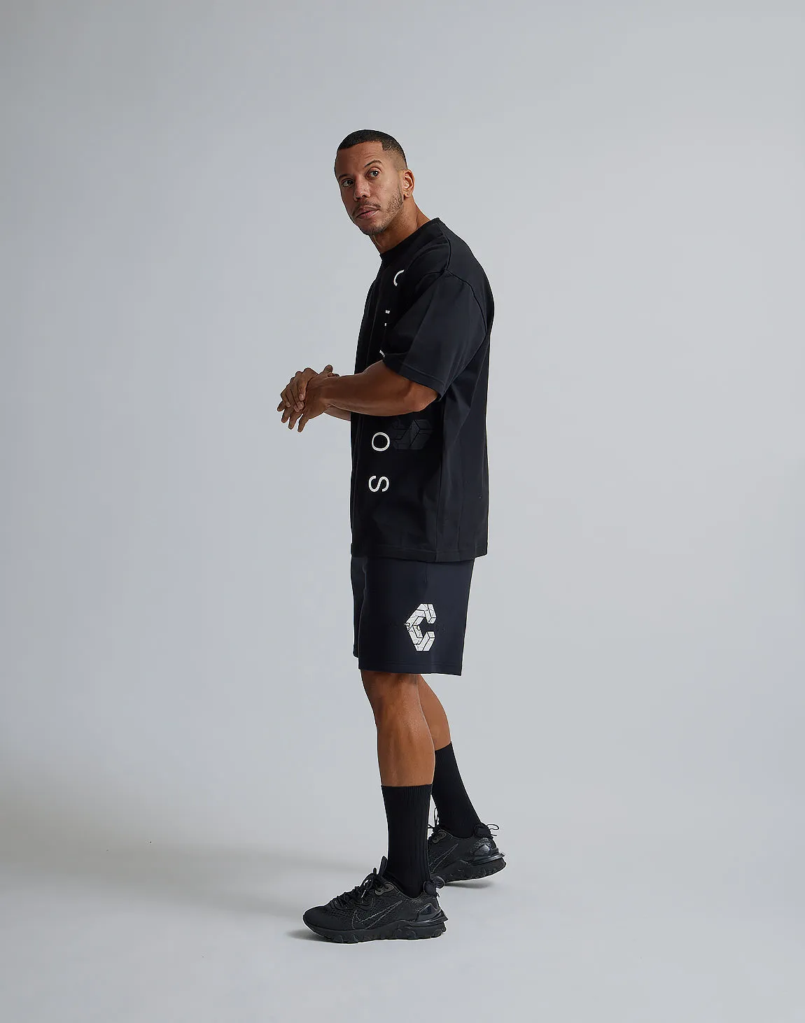 CRONOS LOGO OVERSIZE T-SHIRTS【BLACK×WHITE】