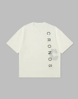 CRONOS LOGO OVERSIZE T-SHIRTS【WHITE×BLACK】