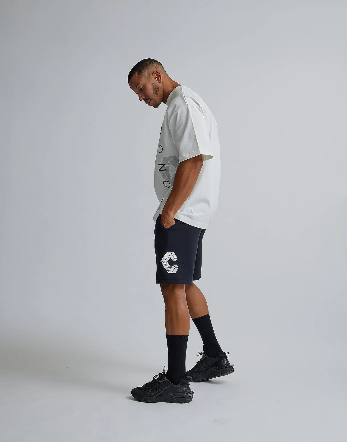 CRONOS LOGO OVERSIZE T-SHIRTS【WHITE×BLACK】