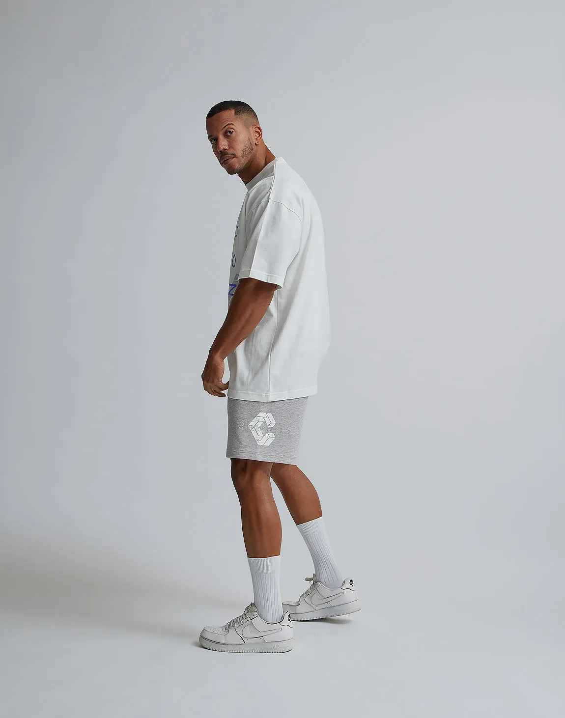 CRONOS LOGO OVERSIZE T-SHIRTS【WHITE×PURPLE】