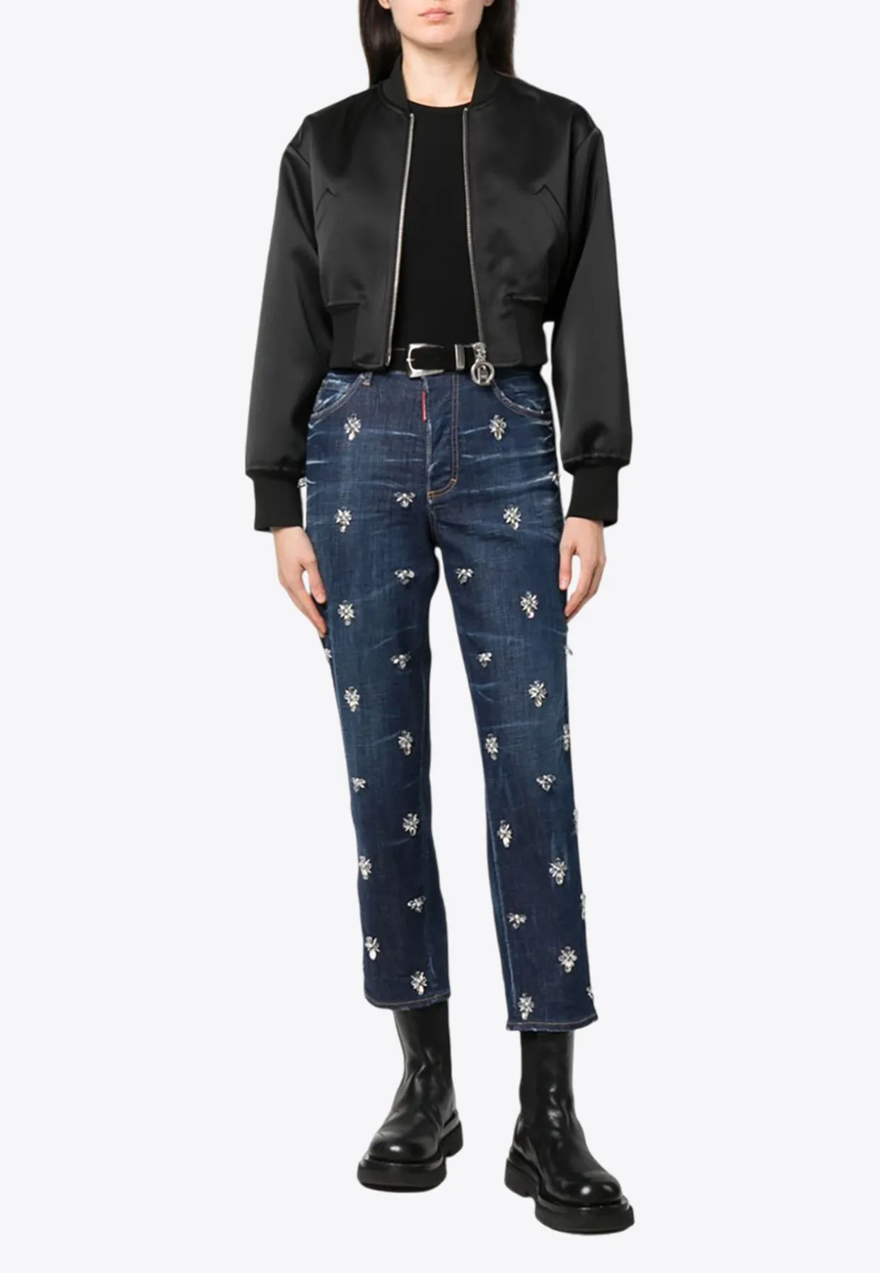 Crystal Flies Boston Jeans