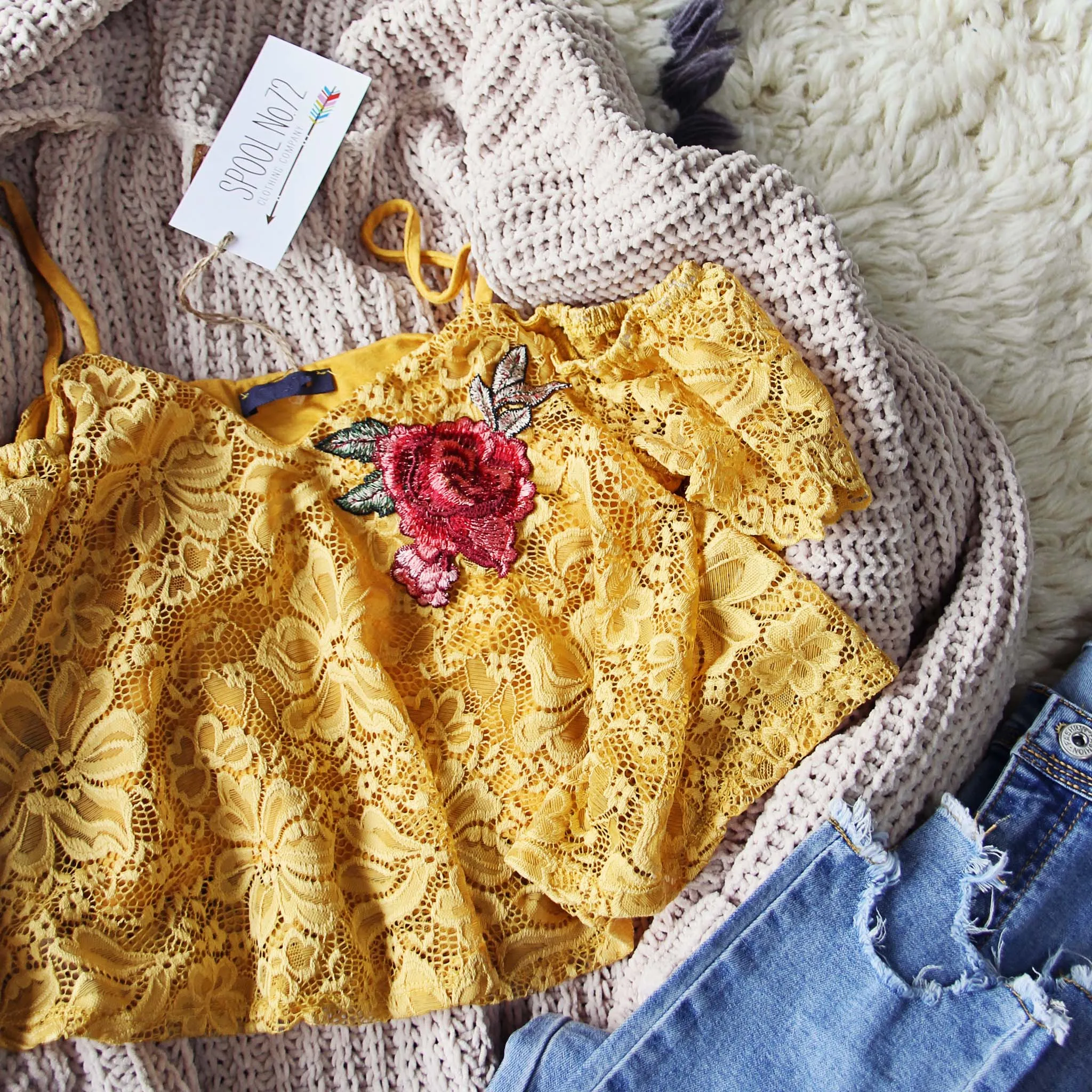 Daines Top in Mustard