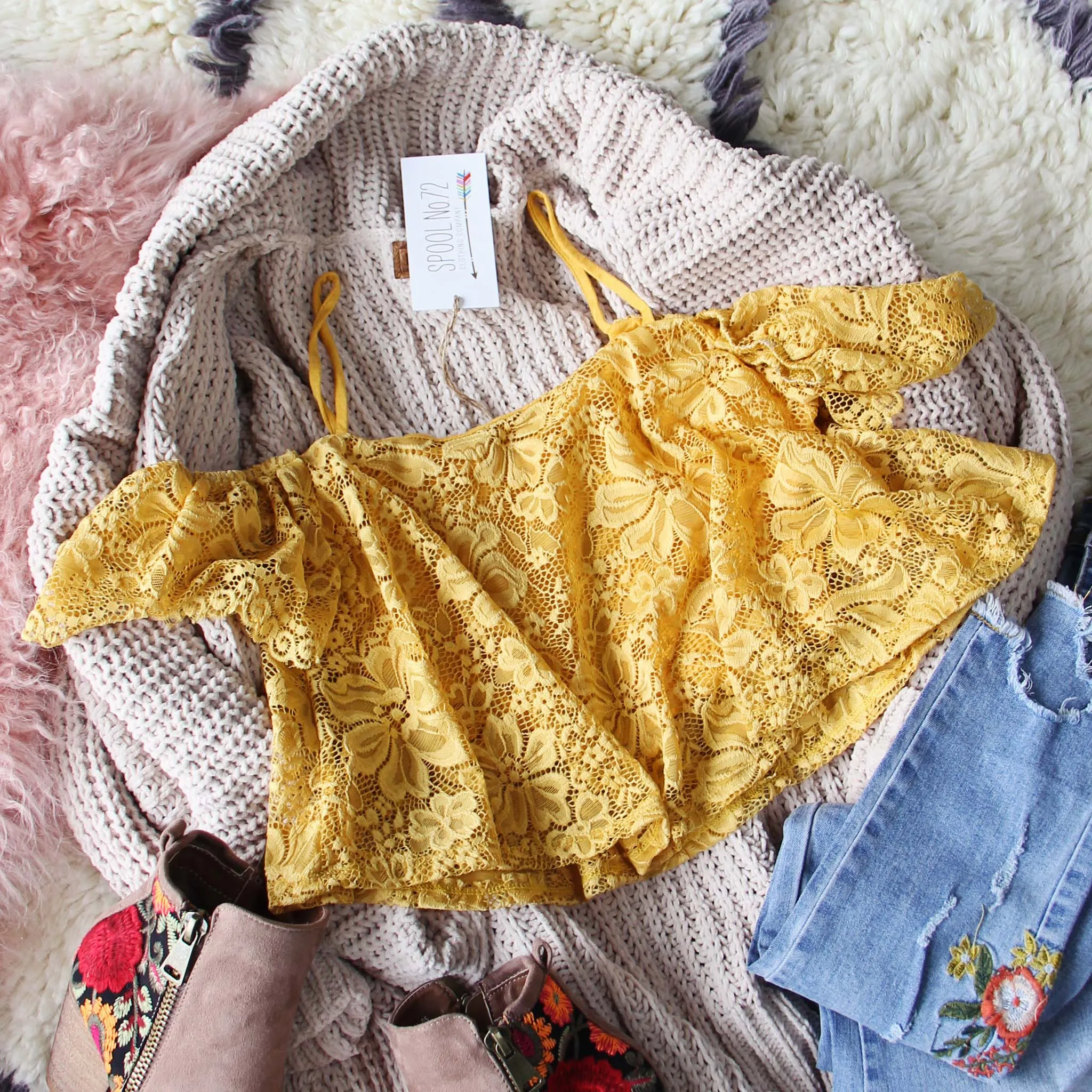 Daines Top in Mustard