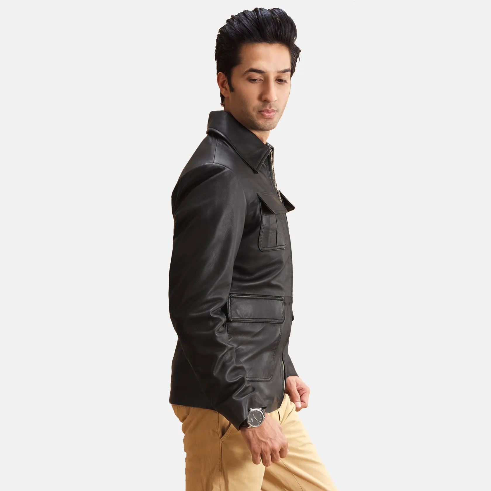 Darth Black Leather Jacket