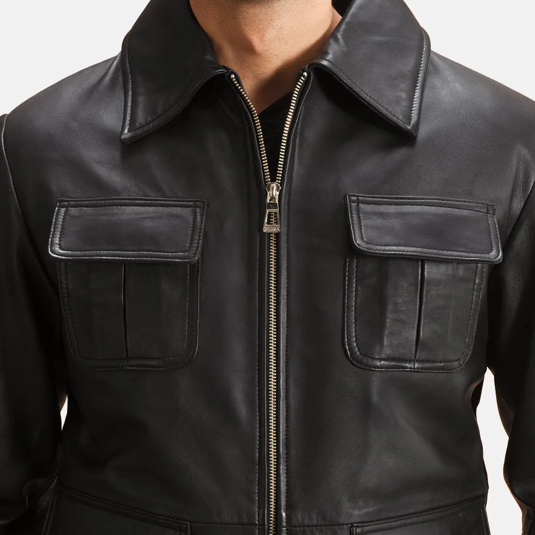 Darth Black Leather Jacket