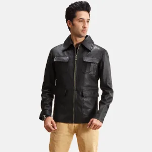 Darth Black Leather Jacket