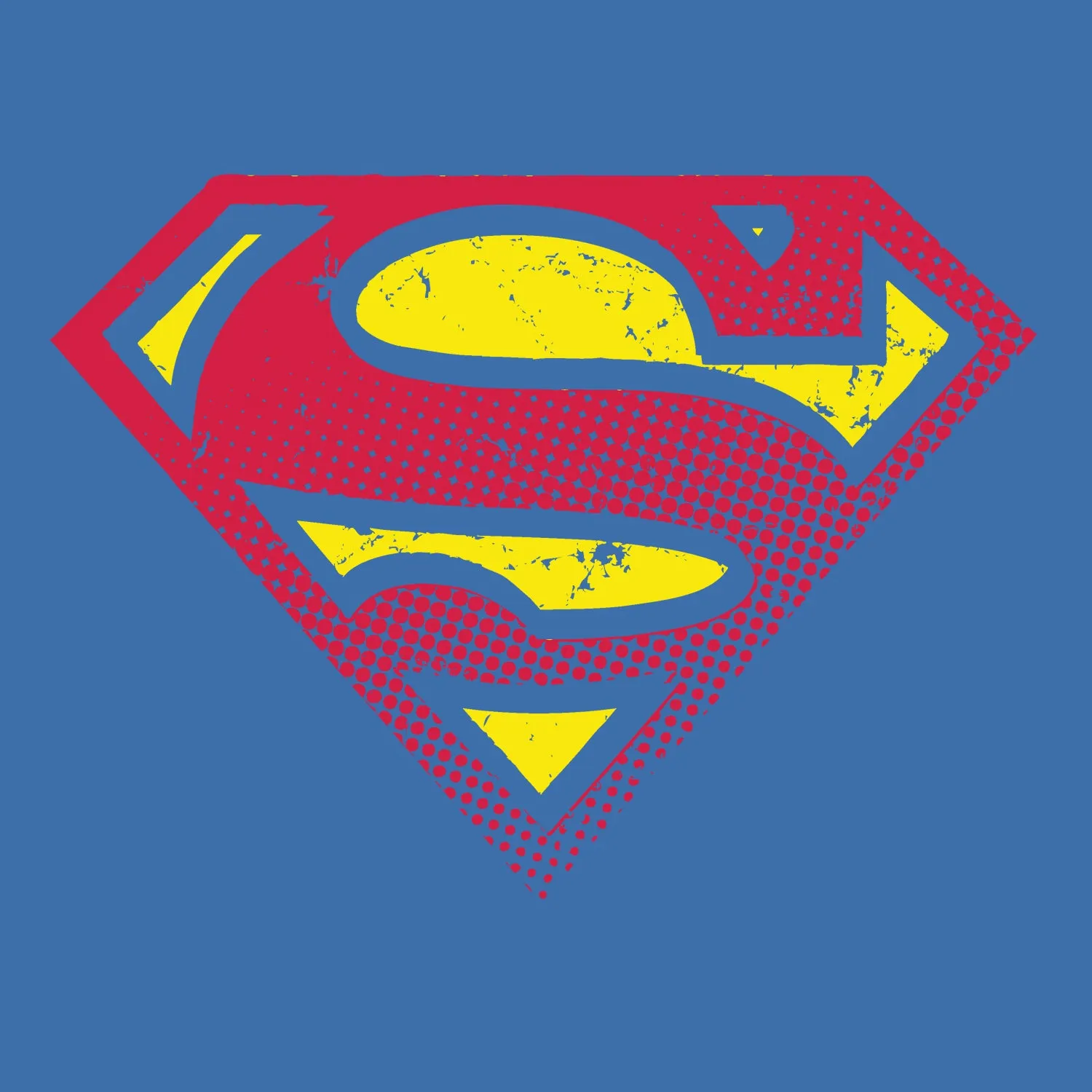 DC Comics Superman Logo Halftone Official Kid's T-shirt
