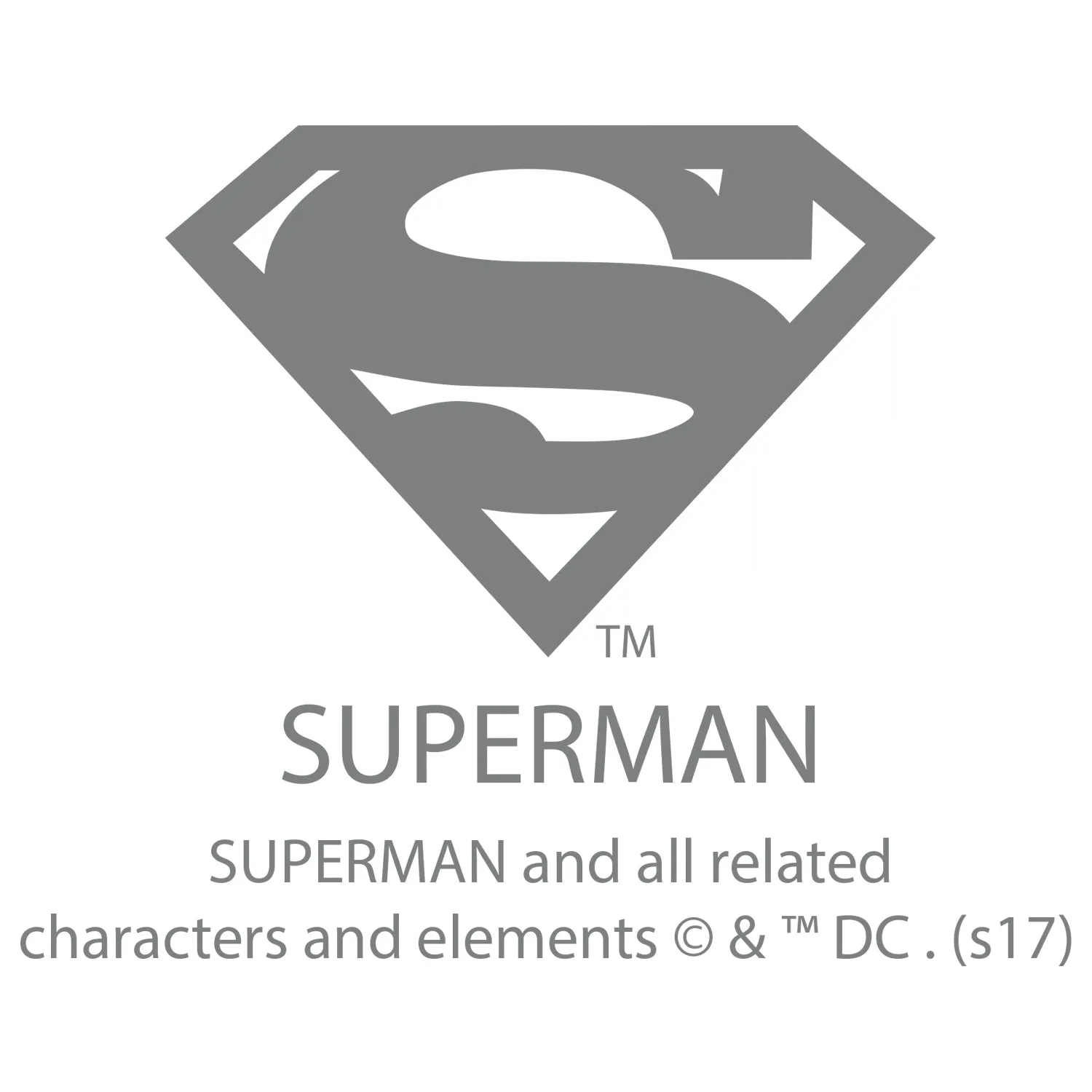 DC Comics Superman Logo Mural Official Men's T-shirt (White)
