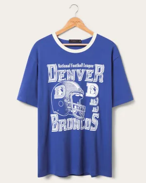 Denver Broncos Oversized Ringer Tee