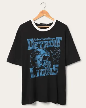 Detroit Lions Oversized Ringer Tee