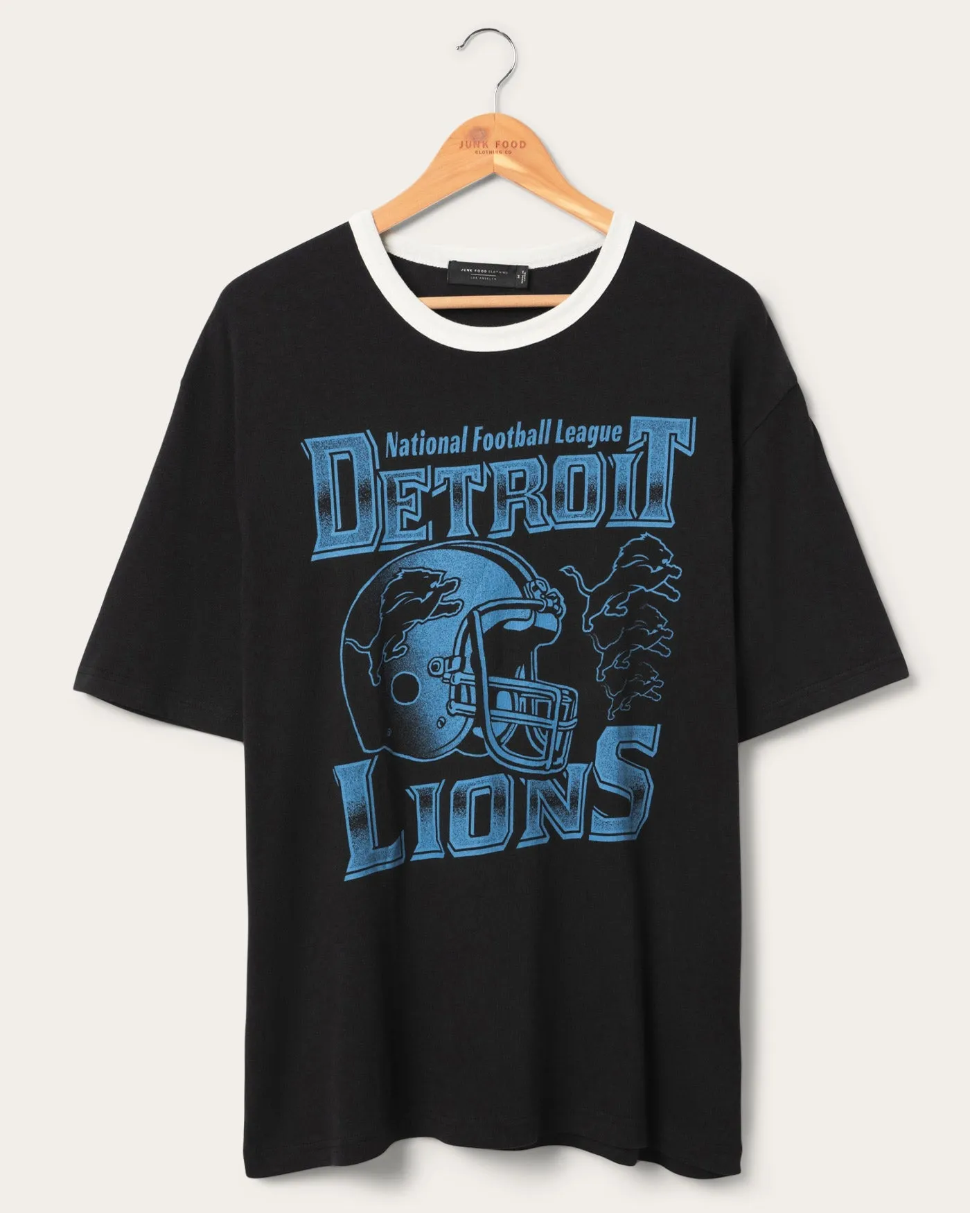 Detroit Lions Oversized Ringer Tee