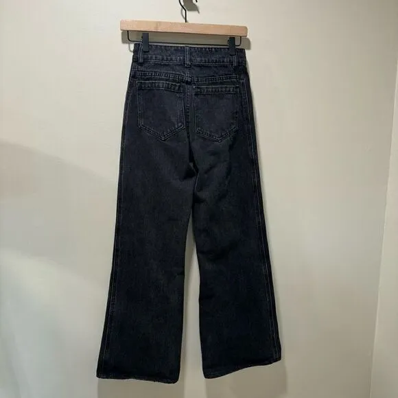 DISSH Wide Leg Black Jeans sz US 2