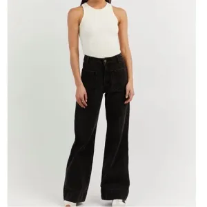 DISSH Wide Leg Black Jeans sz US 2