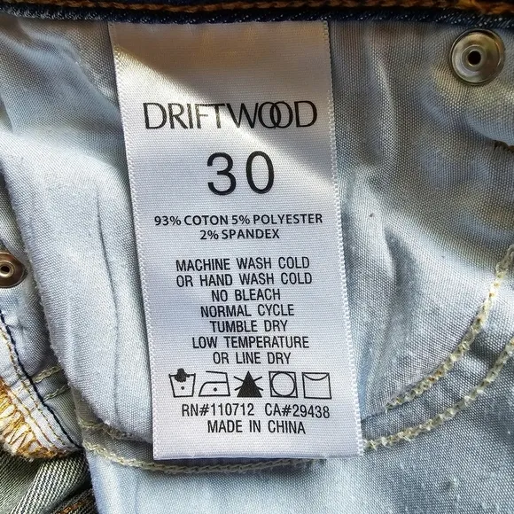 Driftwood Indie Cropped Boot Leather Patchwork Insert Mid Rise Jeans
