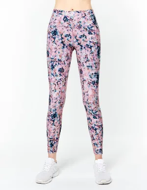 easyoga LESPIRO Glossy Slim Tights4 - FD1 Graffiti Pink