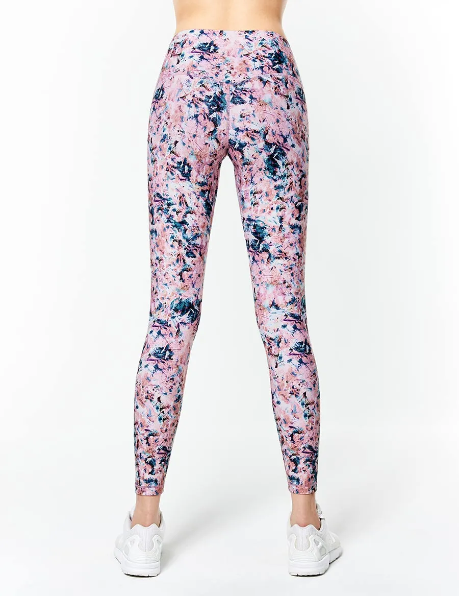 easyoga LESPIRO Glossy Slim Tights4 - FD1 Graffiti Pink