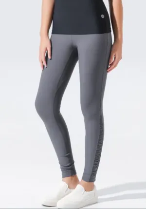 easyoga LESPIRO Shirring Tights - A04 Shale Gray