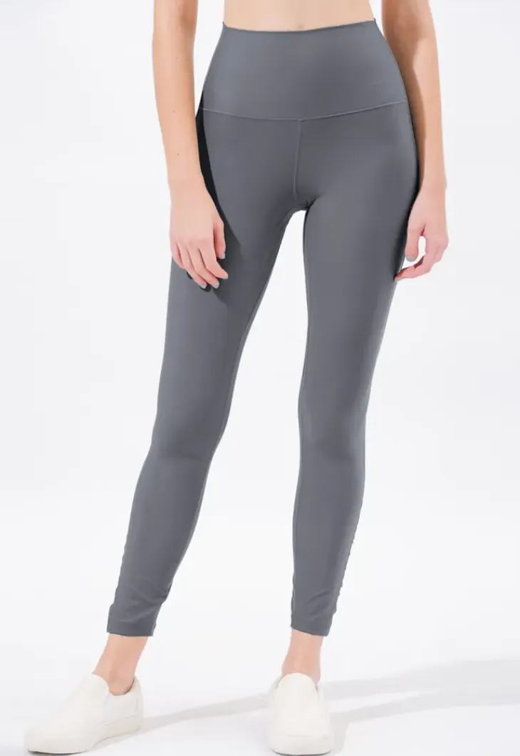 easyoga LESPIRO Shirring Tights - A04 Shale Gray