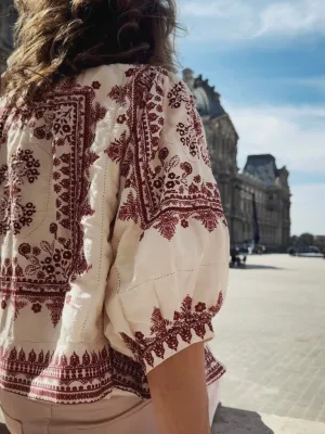 EDEN PRINT JKT - RED