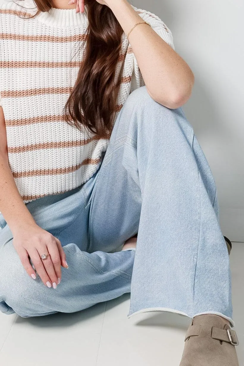 Elan Wide Leg Faux Jean