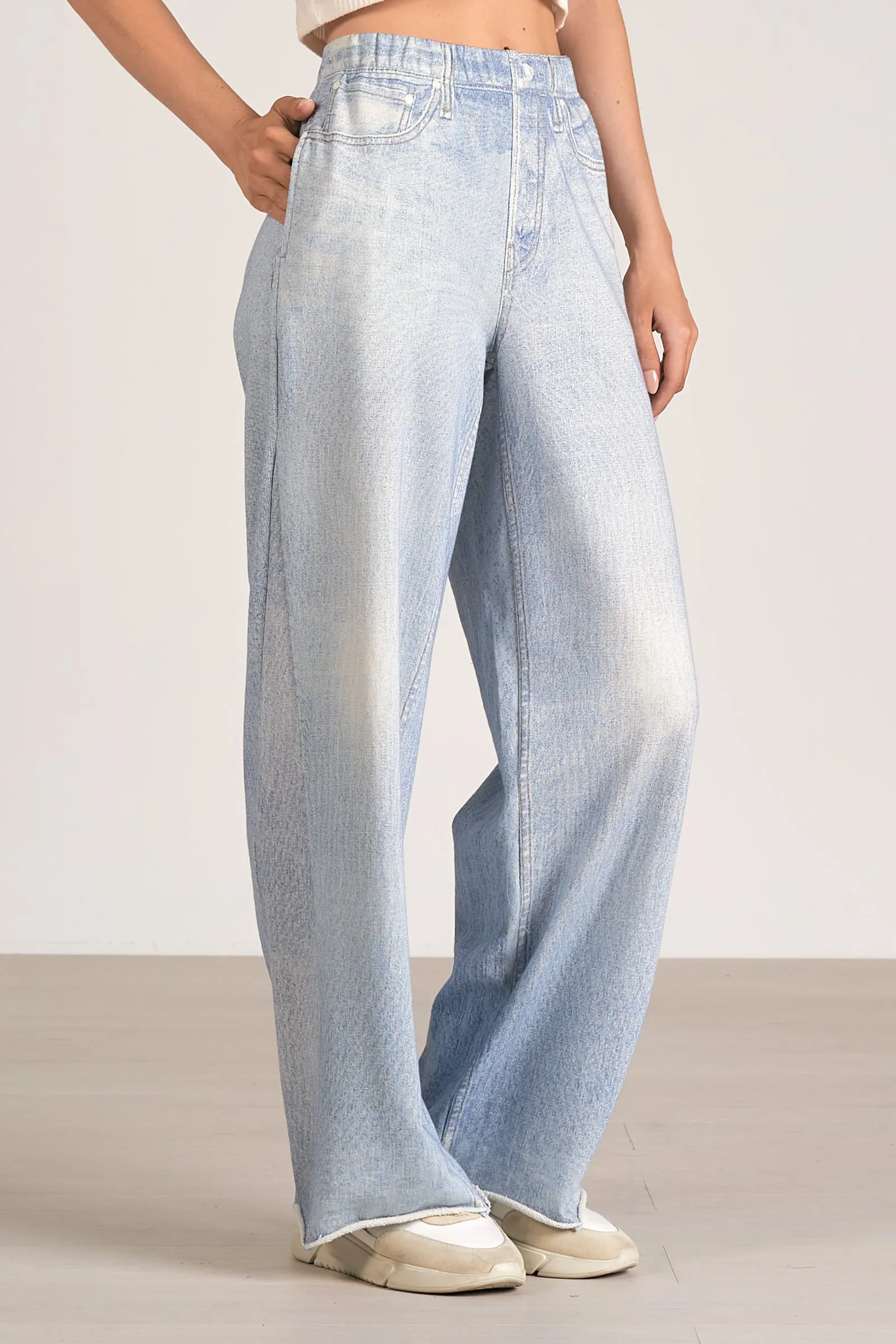 Elan Wide Leg Faux Jean