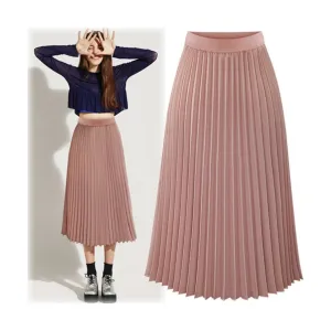 Elegant Chiffon Pleated Skirt