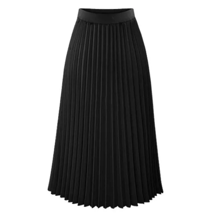Elegant Chiffon Pleated Skirt