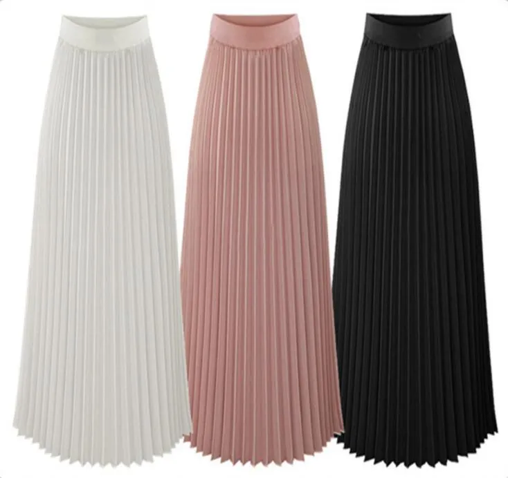 Elegant Chiffon Pleated Skirt
