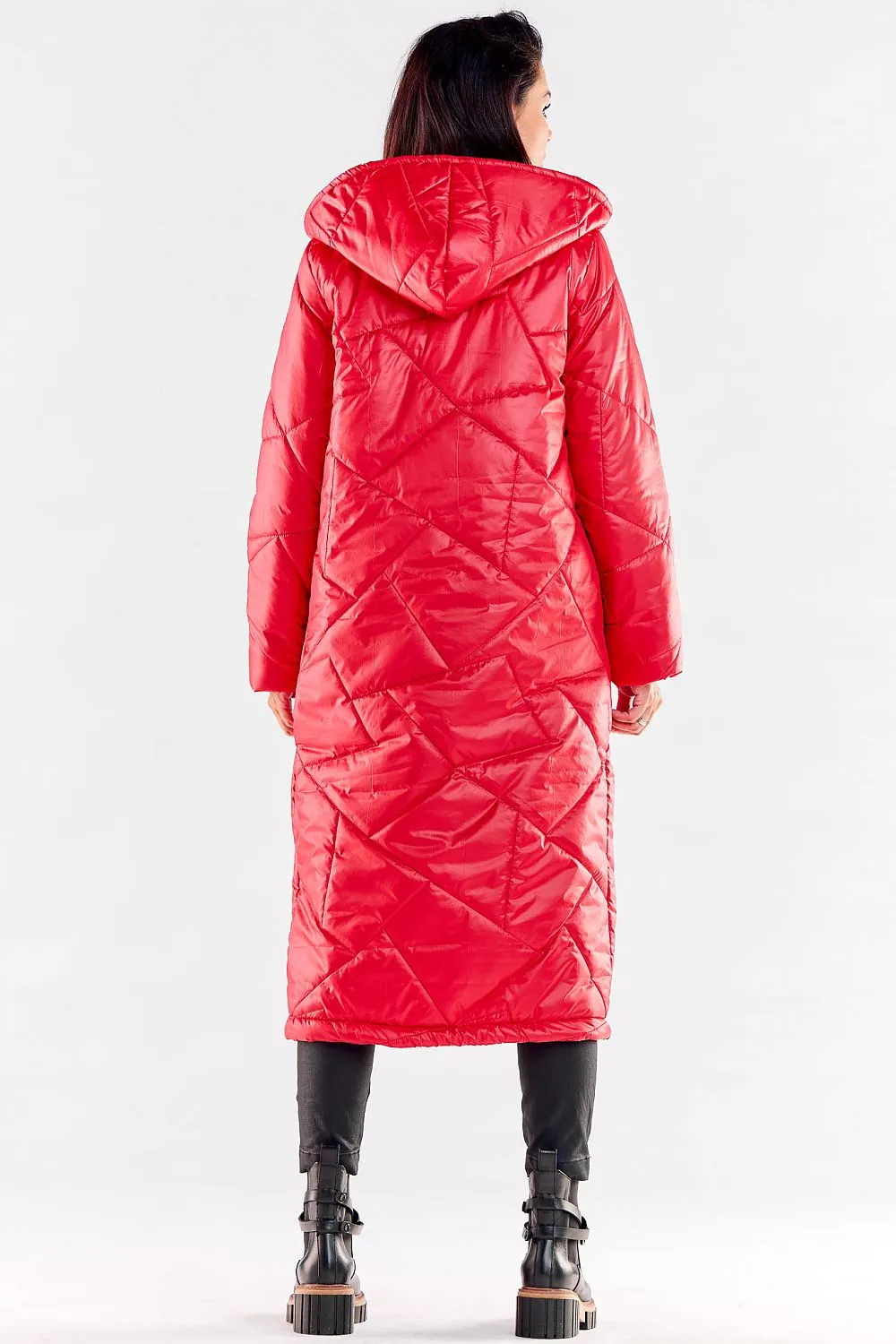 Elegant Quilted Hooded Coat