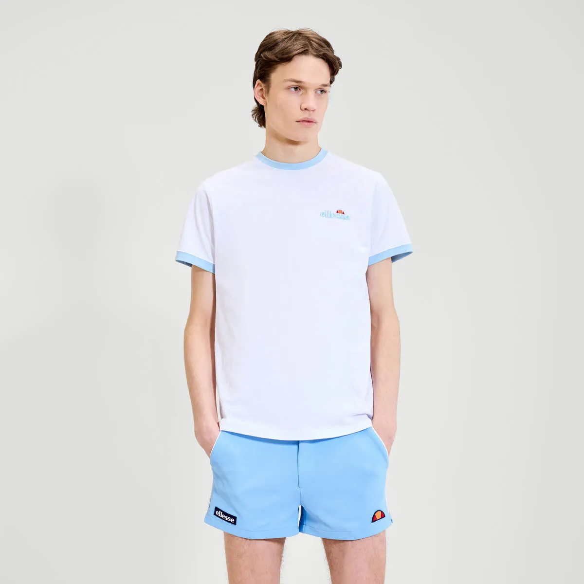 Ellesse Meduno T-Shirt White/Light Blue