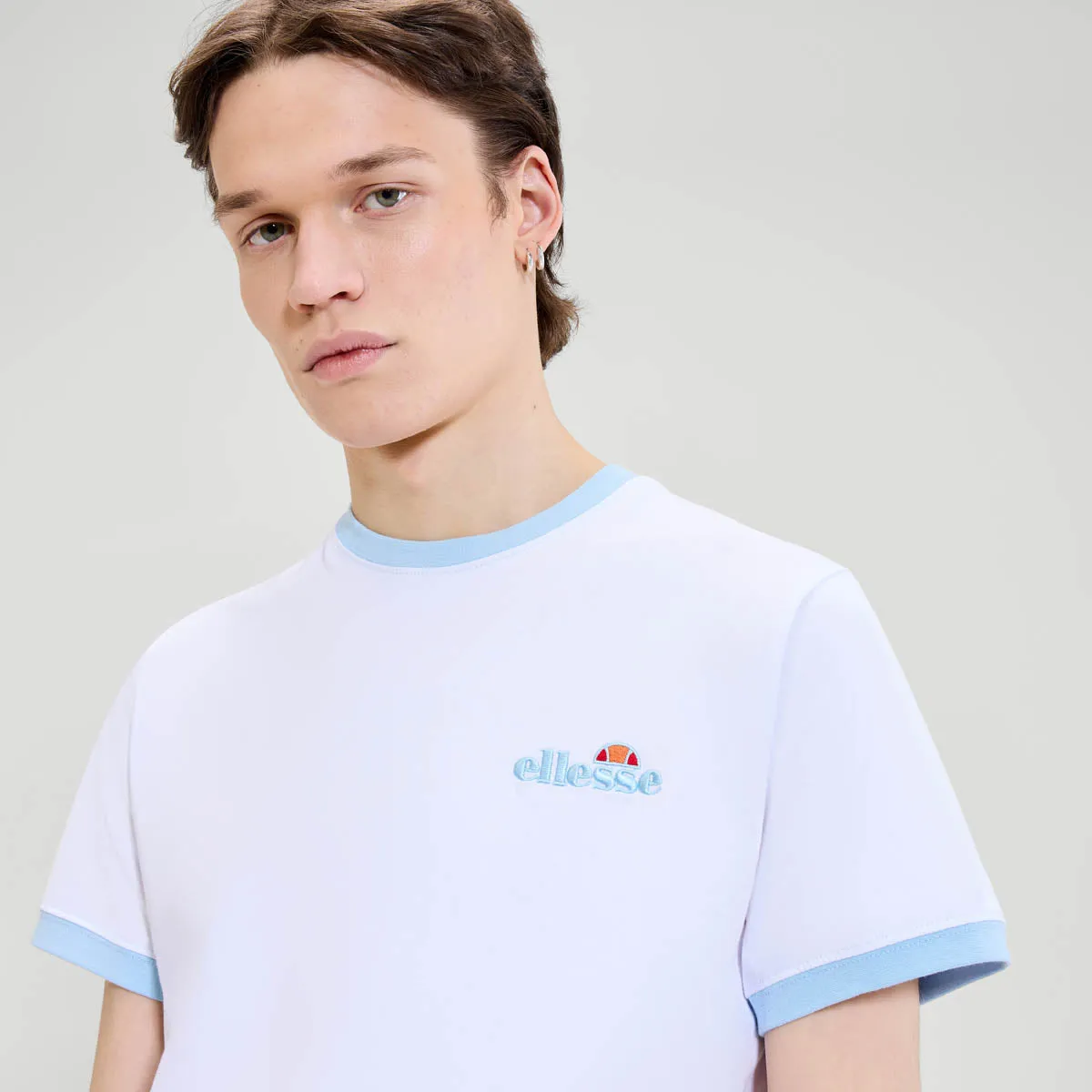 Ellesse Meduno T-Shirt White/Light Blue