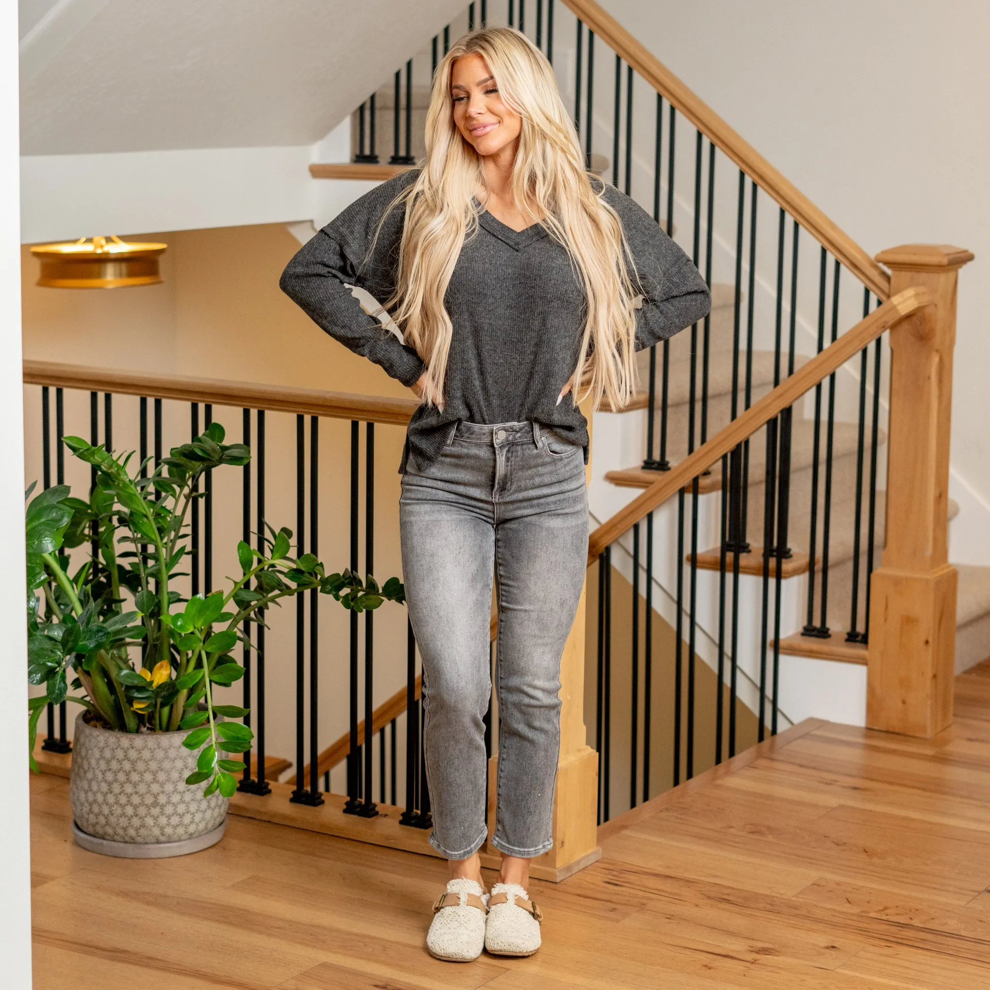 Esme High Rise Cropped Straight Leg Regular & Plus Sizes