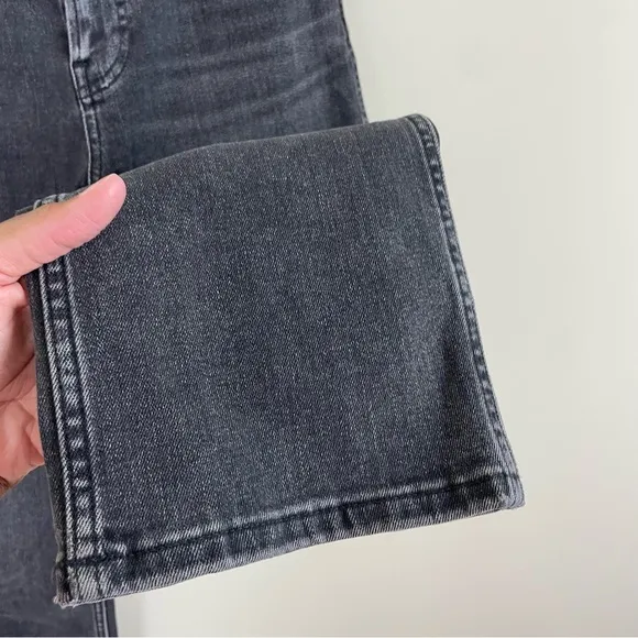 EVERLANE The Cheeky Bootcut Crop Jeans Washed Black Size 26
