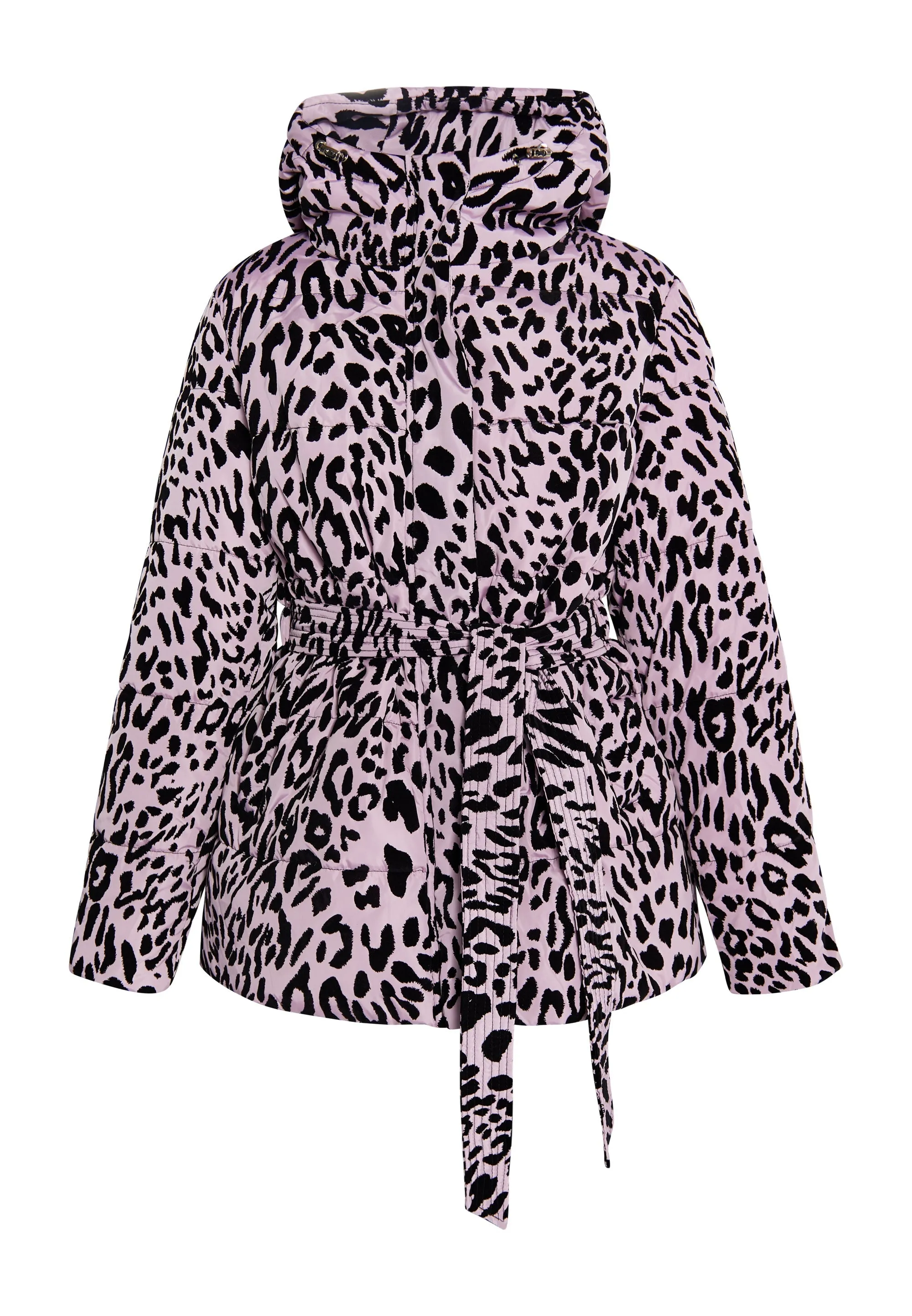 faina Women's Quilted Jacket With Leopard Print