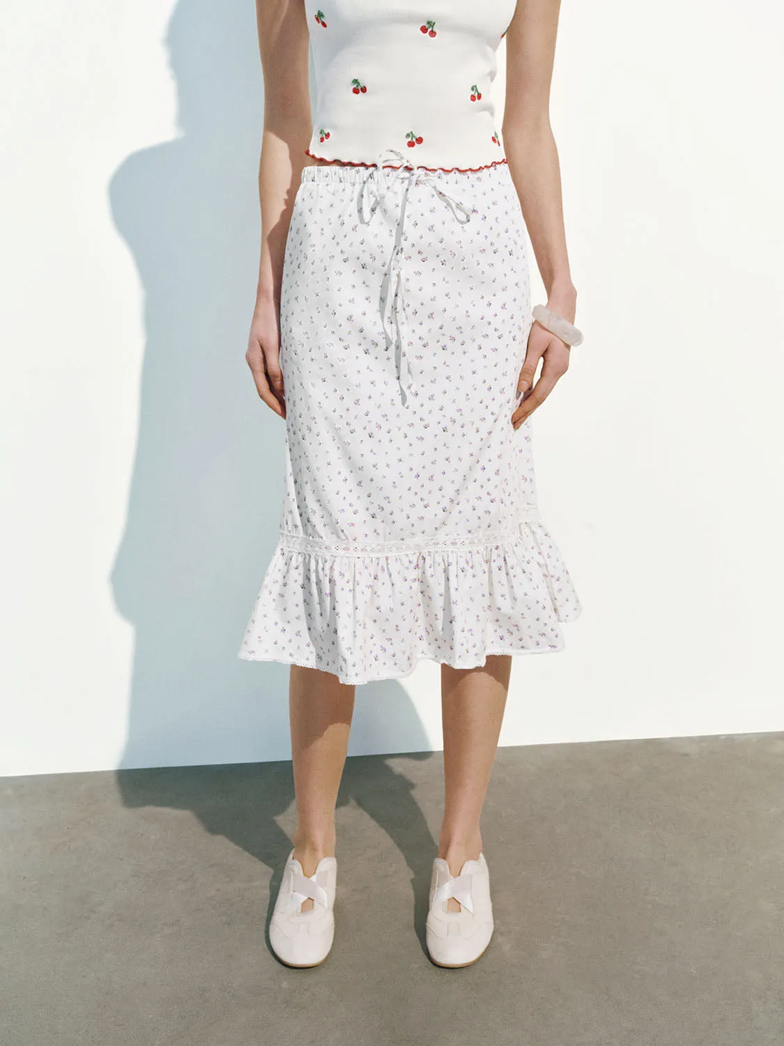 Floral A-Line Skirts