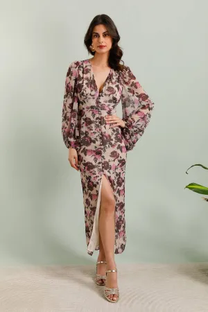 Floral Print Long Dress