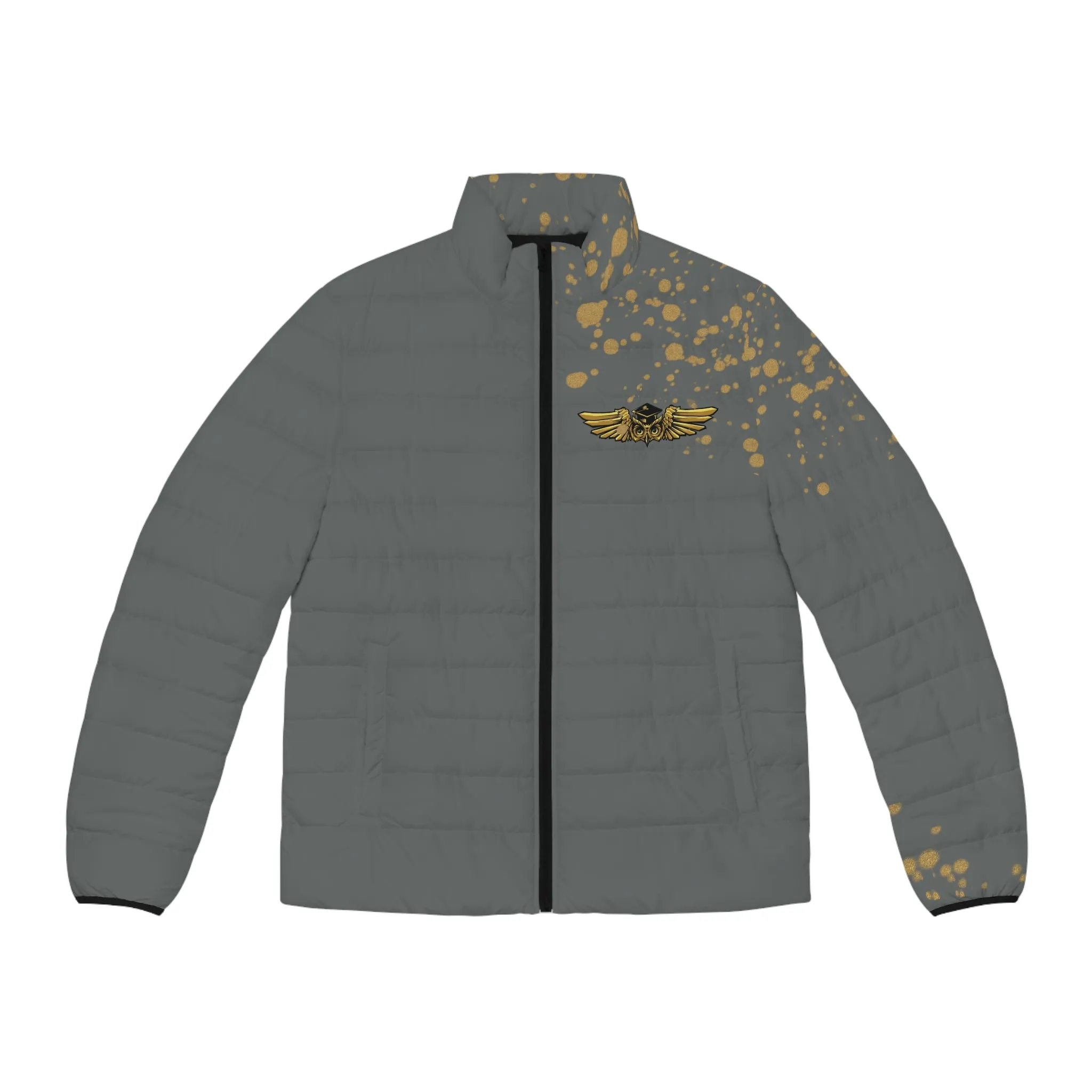 FLY AVIATOR PUFFER JACKET (DRK GRY)