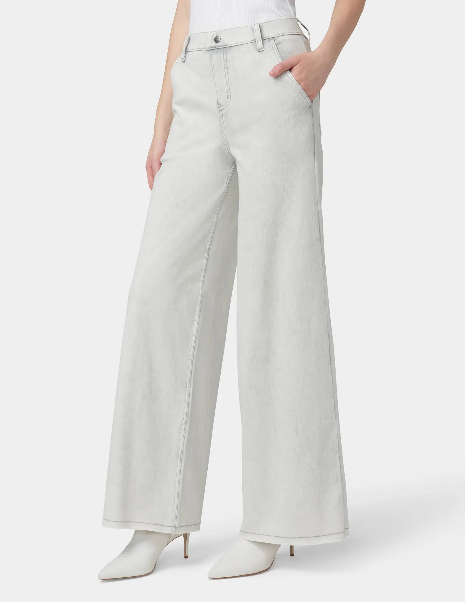 Frayed Edge Wide Leg Denim