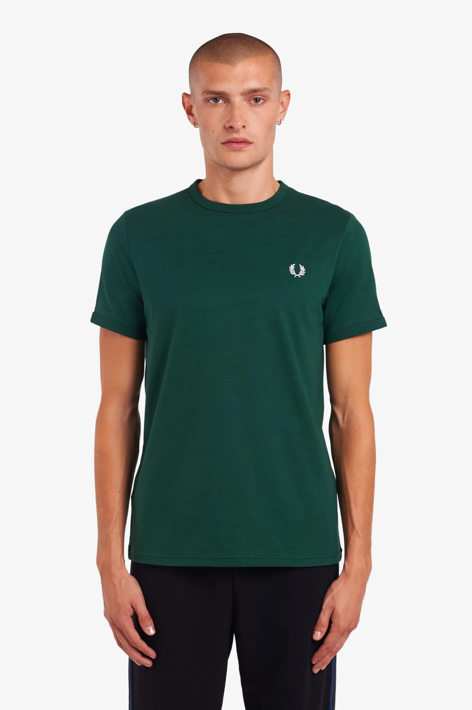 Fred Perry M3519 Ringer T-Shirt Ivy