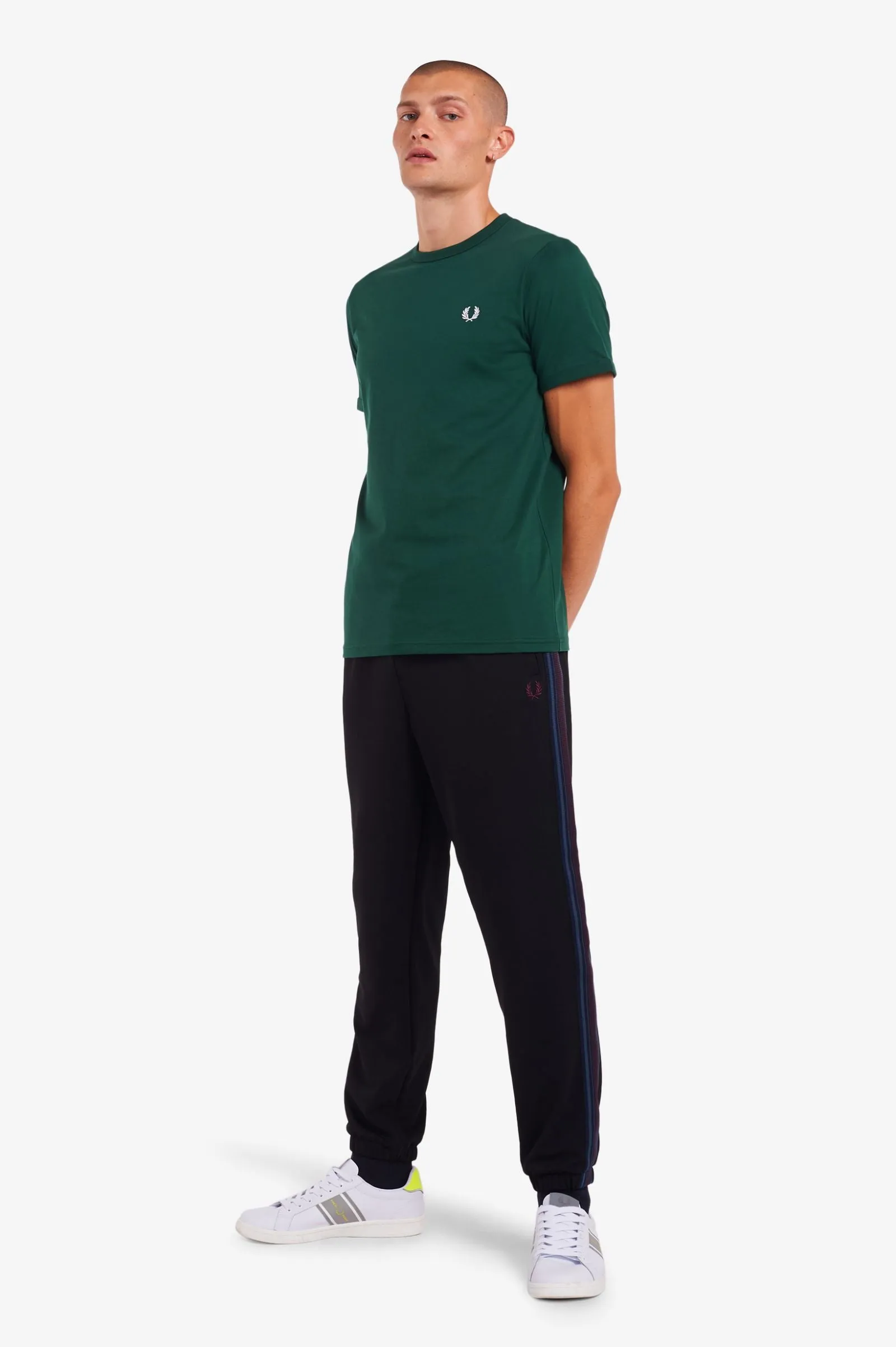 Fred Perry M3519 Ringer T-Shirt Ivy