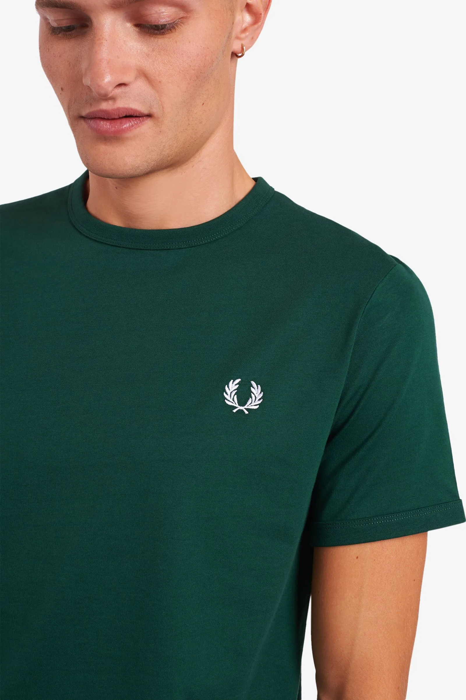 Fred Perry M3519 Ringer T-Shirt Ivy
