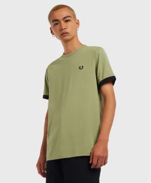 Fred Perry M3519 Ringer T-Shirt P05 Sage Green