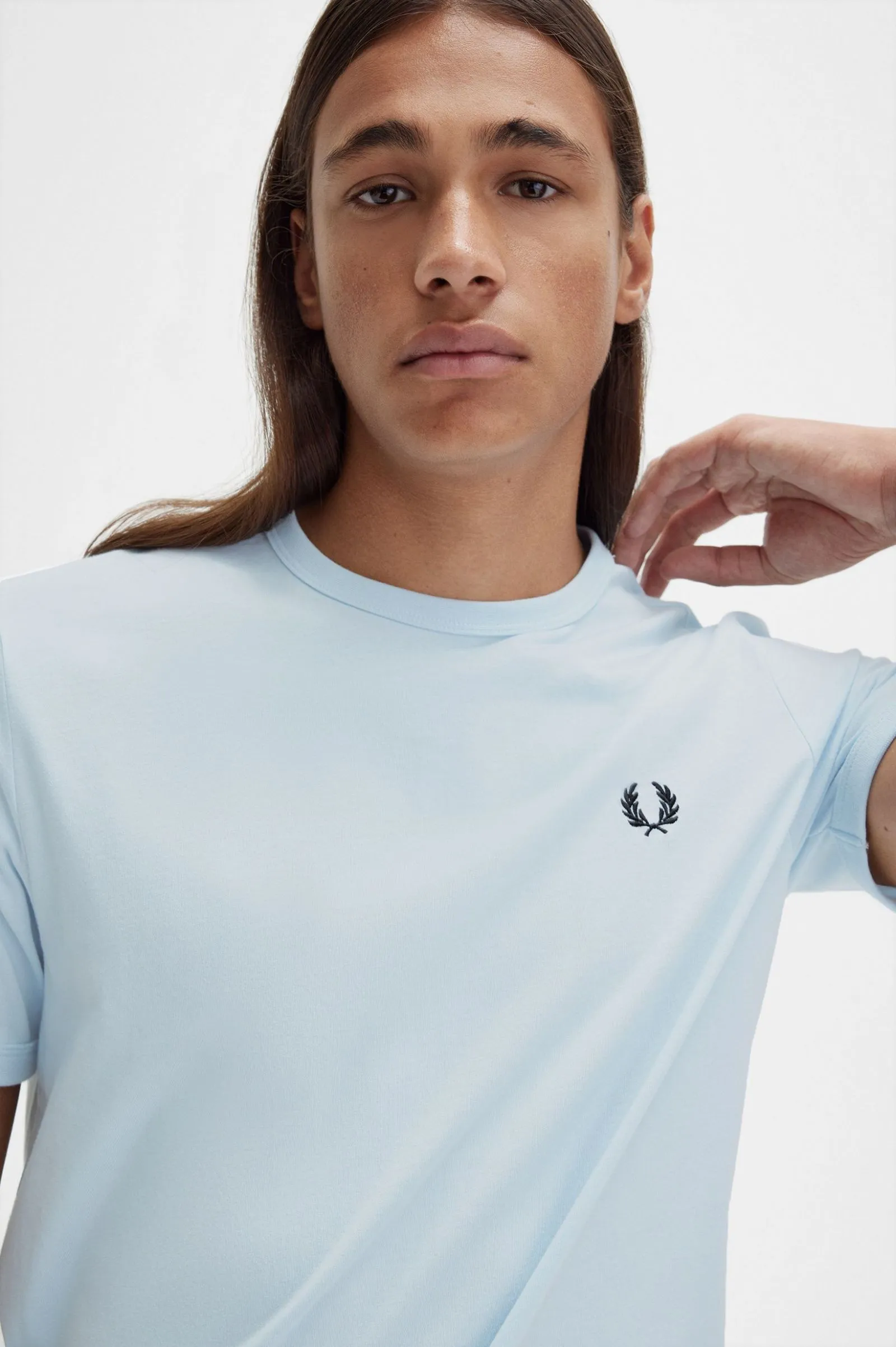 Fred Perry M3519 Ringer T-Shirt R30 Light Blue